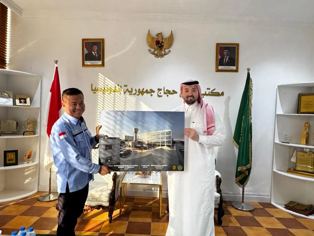 Gedung Baru KJRI Jeddah Usung Batik Indonesia dan Arsitektur Rawshan Hijaz