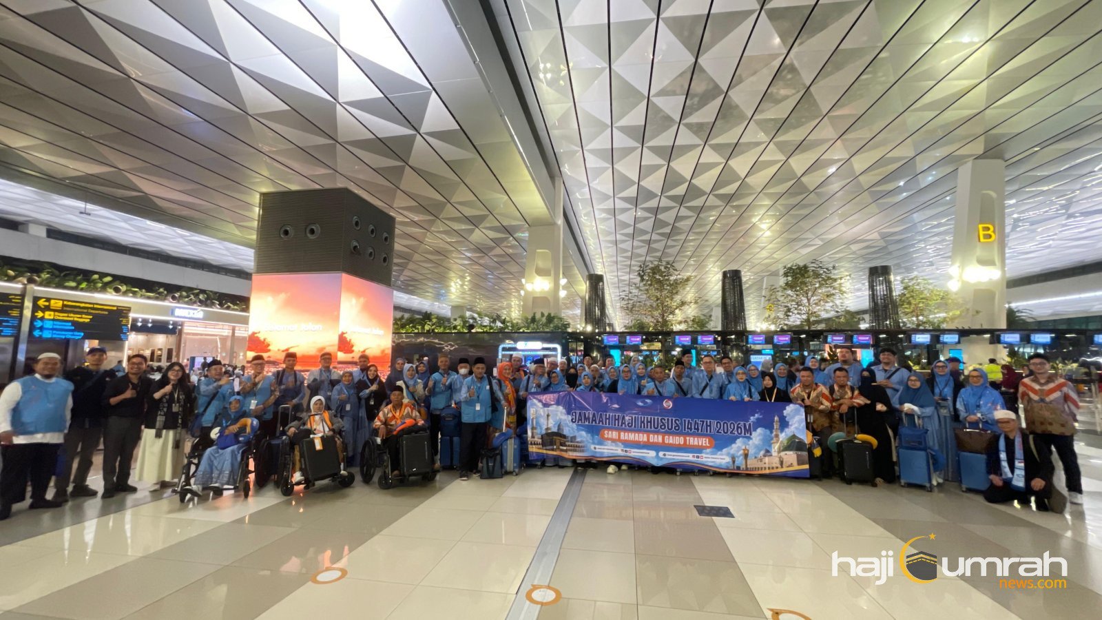 Keberangkatan Jamaah Haji Khusus Sari Ramada Arafah dan Gaido Travel Penuh Haru dan Khidmat