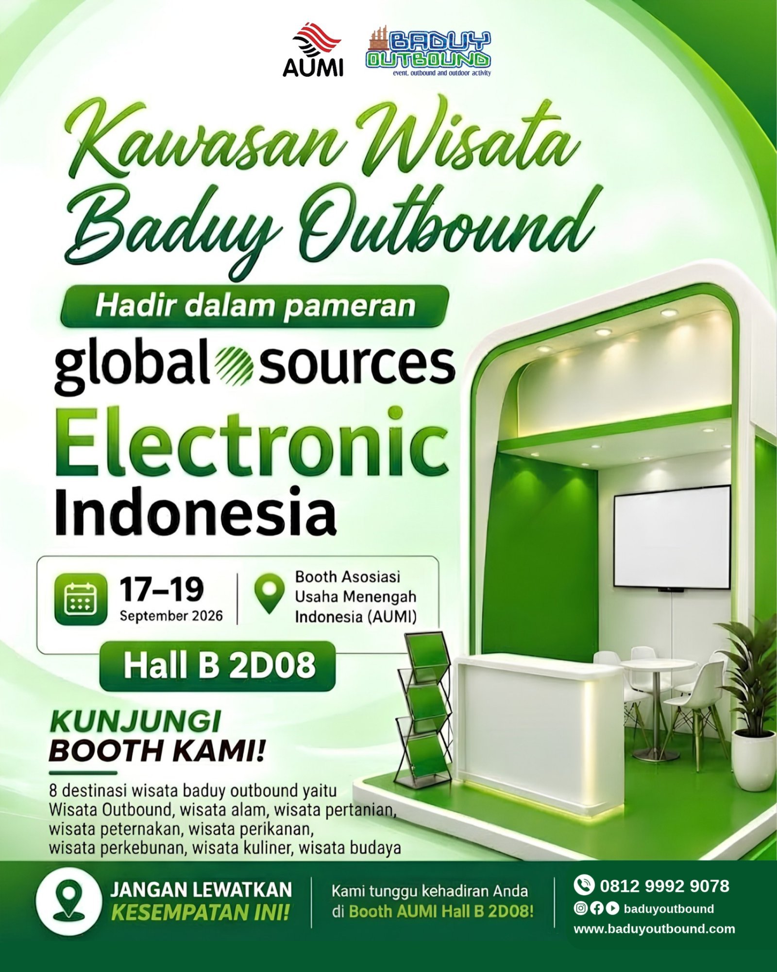 Baduy Outbound Perkenalkan Konsep Wisata Edukasi di Global Sources Indonesia 2026